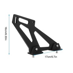 Universal 16cm/6.3in Rear Car Spoiler Mounting Brackets CNC Aluminum Alloy