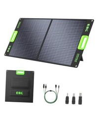 Solar Panel 100W Portable Solar Panel for 300/500/1000 Power Station | Black