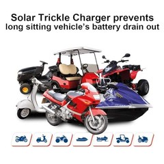 Solar Car Battery Charger Maintainer 12V Waterproof Portable Solar Trickle 10W
