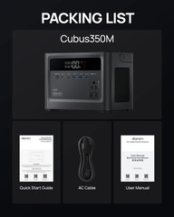 Portable Power Station 350W, 230.4Wh Power Bank LiFePO4 Battery 110V Pure Sin…