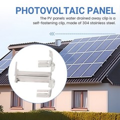 20PCS Photovoltaic Panel Drainage Buckle Plate Solar Panel Water 1999