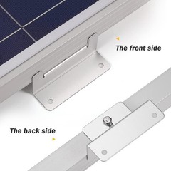 4 Pack Z Brackets for Solar Installation | Lightweight Aluminum & Steel Design