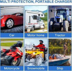 2 Set Solar Panel 12V Trickle Charger Battery Charger Kit Maintainer Boat Car RV