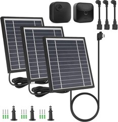 High Efficiency Solar Panel Bundle with Adjustable Mount for Blink XT/XT2