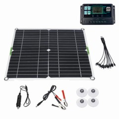 400W Watts Solar Panel Kit 100A 12V Battery Charger with Controller Caravan Boat