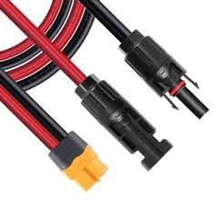 Charging Cable Connection Cable Female Solar Panel PVC Safe Tinned Copper 0.6m