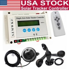 Single Axis Solar Tracker Kits -LCD Controller + Wind Speed Sensor DC 12V/24V DO