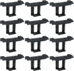 12PCS Black Solar Panel Drainage PC Clips 35Mm Solar Panel Drainage Buckle PV Mo