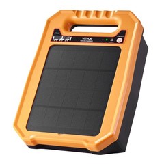 0.3J 8kV Solar Fence Charger w/10W Monocrystalline Panel 10400mAh
