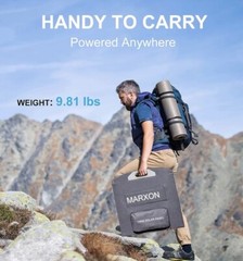 Marxon Solar Panel XP100. 100W Outdoor Foldable With Adjustable Kick Stand