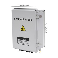 Solar PV Combiner Box With Lightning Protection 63A 6 strings For Solar Panel