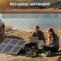 Portable Power Station 600W 293Wh Camping Lithium Battery, Portable Generator fo