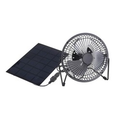 Portable 4 Inch Solar Powered Fan Greenhouse Suitable Energy Efficient