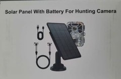 Solar Battery With Panel For Hunting Camera