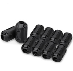 Ferrite Core Cable Clip 10 Pcs 7mm Inner Diameter Minimize Interference