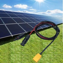 Solar Connector to XT90 Adapter Cable: Solar Panel Adapter to XT90 Male Extensio
