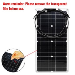 30000 Peak Solar System Kit 2pcs Flexible Panel DC 12V/24V AC110V 220V Invertet