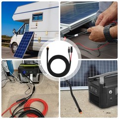Solar Panel Adapter Cable 10AWG 6Ft XT60i Female Charging Cable