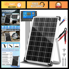 20W 12V Solar Battery Charger Kit | 10A PWM Controller & Adjustable Mount for RV