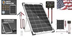 30W Solar Battery Charger Solar Battery Maintainer + Upgrade 10A MPPT Charge …
