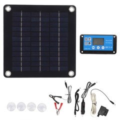 10W Solar Panel Car Anti-Loss 12V Battery Trickle Charge OBD+Battery Clip