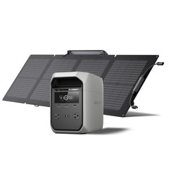 Solar Generator Delta Classic 1024Wh with 110W Solar Panel, LFP Battery Portabl