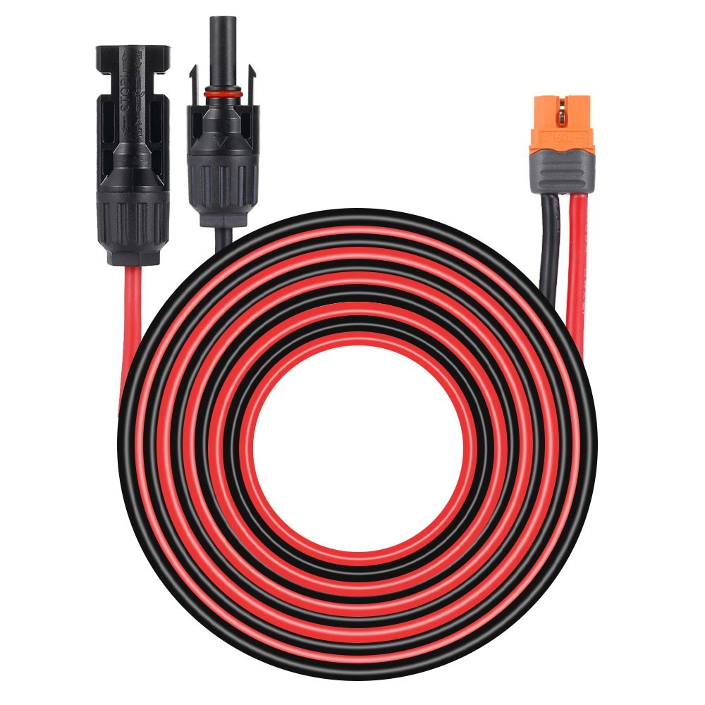 6Ft XT60i Female to Solar Connector Extension Cable Wire Solar Generator 12AWG