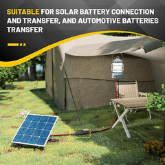 5PCS SAE Connector 12AWG 1 Feet SAE Extension Cable for Solar Panel Motorcycles