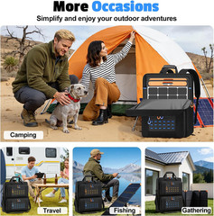 Solar Panel Storage Bag Padded Carrying Case for 2 Panels Water Resistant Travel
