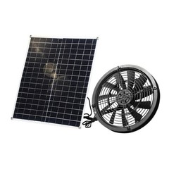 Solar Ventilation 9.8 Inch Fan with Detachable ABS Housing Easy Maintenance