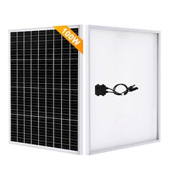 12 Volt 100 Watt Solar Panel Monocrystalline PV Module RV Camping Home Off Grid
