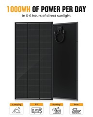 200W Solar Panel 25% Efficiency NType Monocrystalline PV Module 12V Off Grid