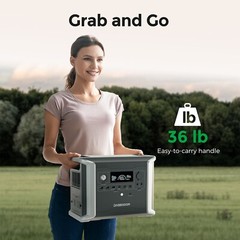 Dabbsson 1330Wh 1200W Power Station Portable w/ Folding Solar Panel 210W Outdoor