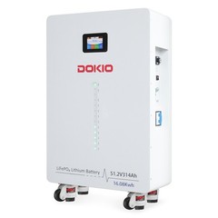 DOKIO 51.2V 314Ah LiFePO4 Lithium Battery Vertical Standing Home Solar Backup