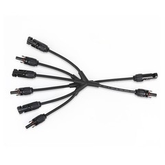 Solar Connectors M Branch Parallel Adapter Cable – MMMF & FFFM Pair, 1 Pack