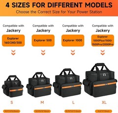 Portable Travel Carrying Case For Power Station Storage Bag Accessories Organ…