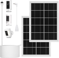 7W Solar Panel for Ring,2Pack Solar Charger for Stick up Cam, Stick up Cam Pro,