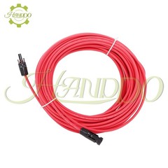 12AWG 20M Black+Red Solar Panel Extension Cable Wire+Connector