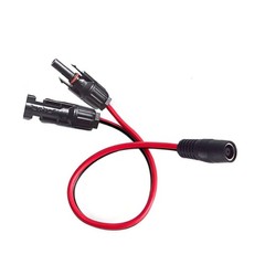 30/100cm 7.9 x 0.9 mm Female to Solar Charging Cable with Polarity Marking