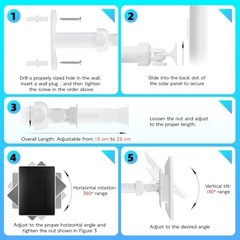 3-Pack 6W Solar Charger for Ring Cameras, Compatible with Spotlight Cam & Stick