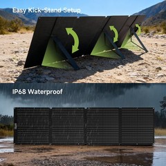 ALLPOWERS SOLAX 100W 200W Foldable Solar Panel Portable Solar Charger Camp Trip