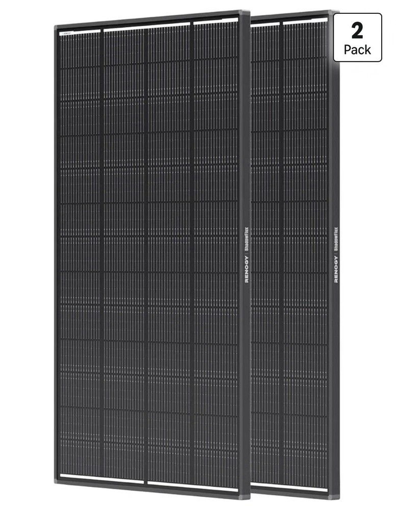 2 PACK Renogy ShadowFlux Solar Panels N Type Anti Shading 200W