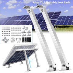 2 Pcs Solar Panel Mounting Brackets Adjustable Angle Tilt Mount Fixing Wall Roof