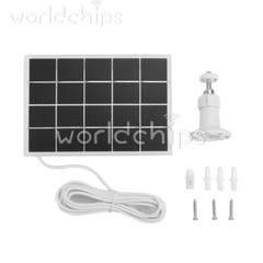 8W 5V Microcrystal Solar Panel + Mounting Bracket For Security Camera Water Pump