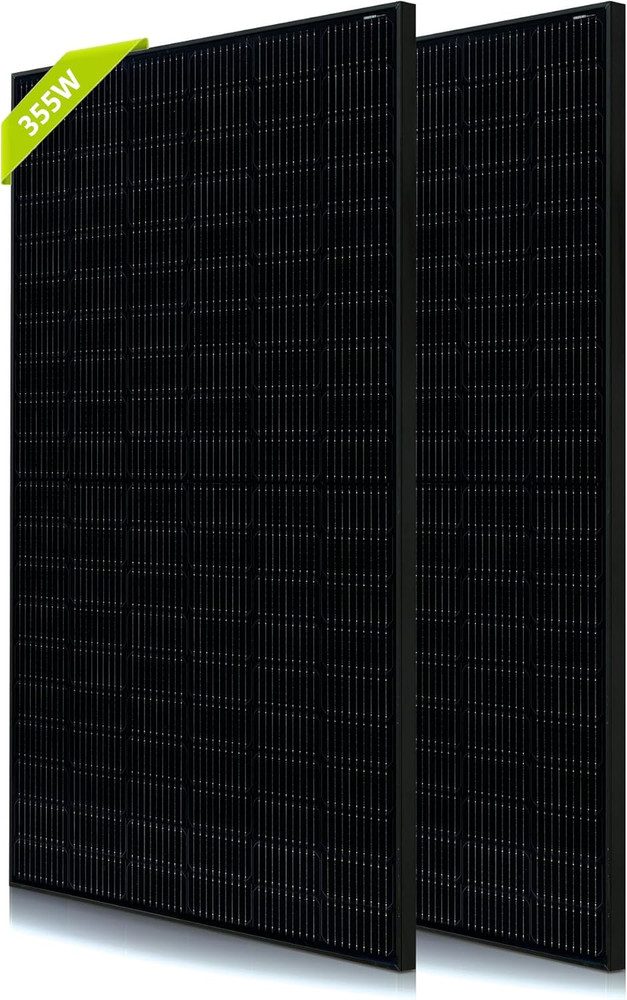 2PCS 360W Solar Panels 24V Monocrystalline for RV, Marine & Off-Grid Use