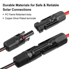 10AWG SAE to Solar Panel Connector Cable 3FT 2PCS, Heavy-Duty Tinned Copper, …
