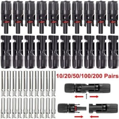 10-100Set Male Female Wire Cable Connector Set Solar Panel Waterproof Connector