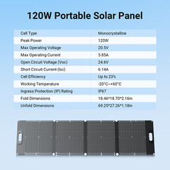 Dabbsson 600W Portable Power Station Solar Generator Foldable Solar Panel 120W