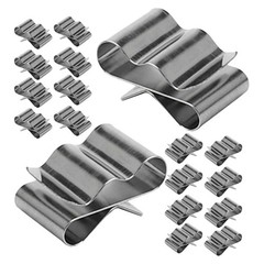 30 Pcs Photovoltaic Cable Clips Stainless Steel Wire Clamp For Solar Panel