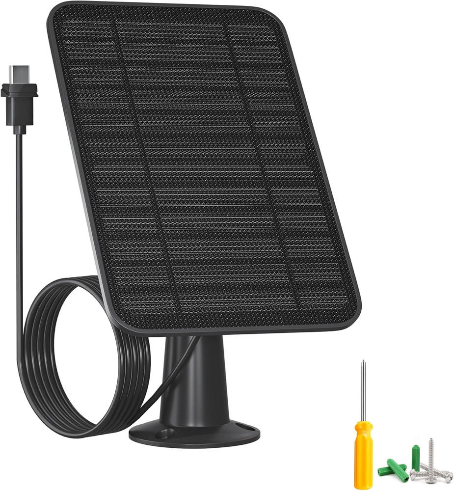 5W Solar Panel Charger for Blink Outdoor Cameras, 13.1Ft Cable, IP65 Weatherproo